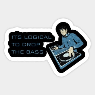 DjSpock Drop The Bass Sticker